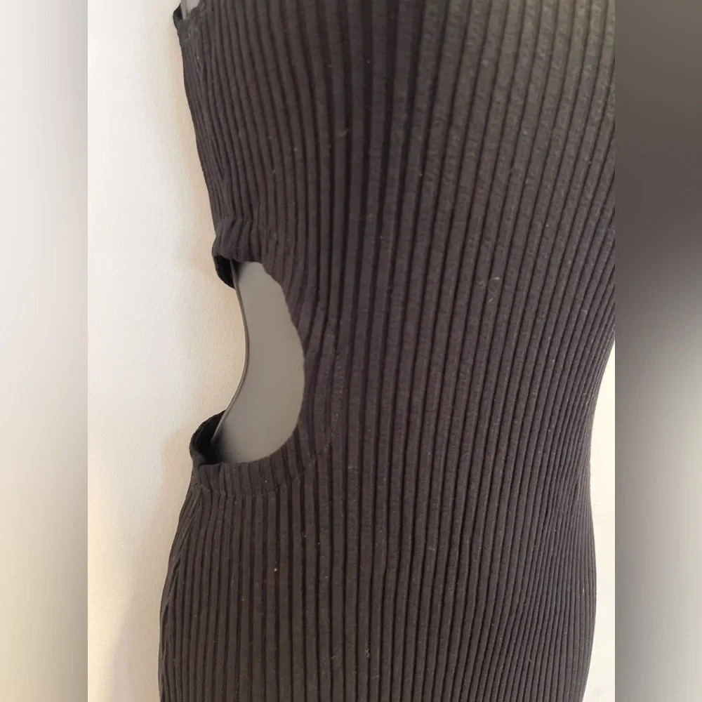 LNA Melis Cutout Short Mini Dress in Black Size M - Picture 3 of 6